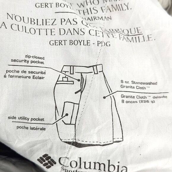 Columbia Taupe Tactical Utility Shorts Zipper Velcro Pockets Men's Size 30 - Picture 4 of 11